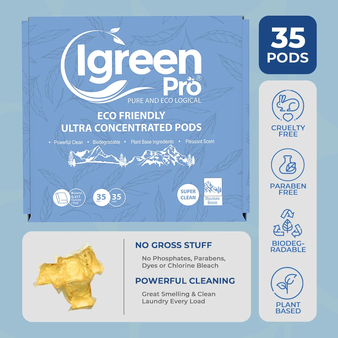 Eco Friendly Ultra Concentrated Liquid Laundry Detergent in Pods